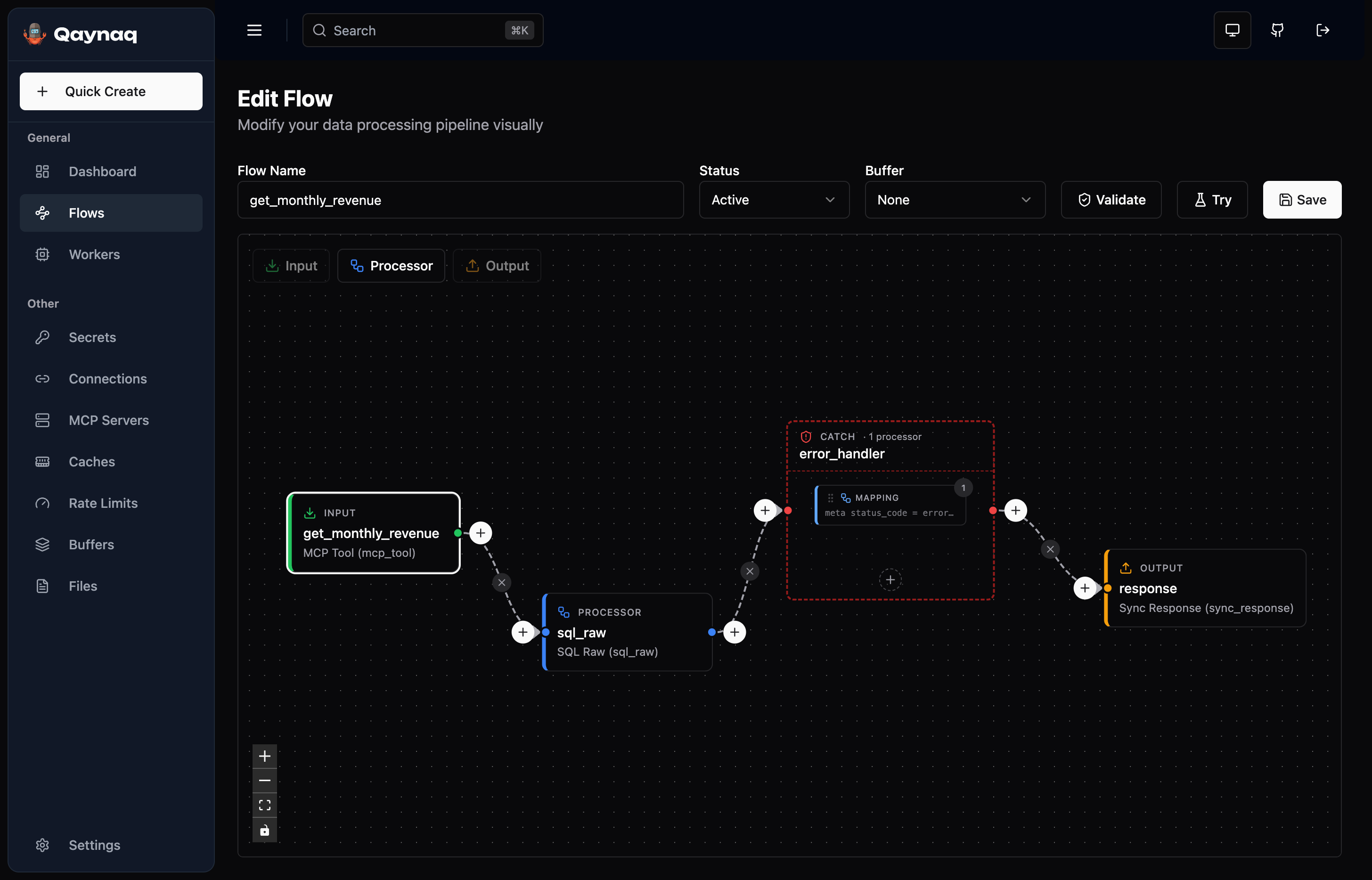 Visual Flow Builder